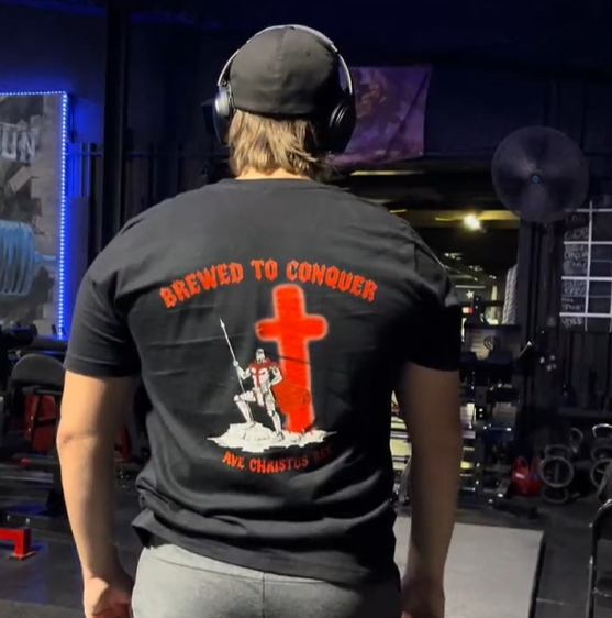 BREWED TO CONQUER TEE