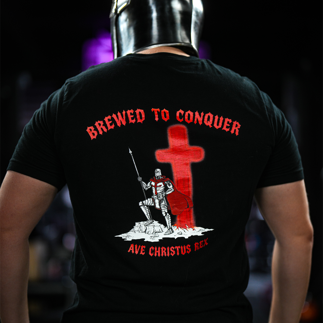 BREWED TO CONQUER TEE