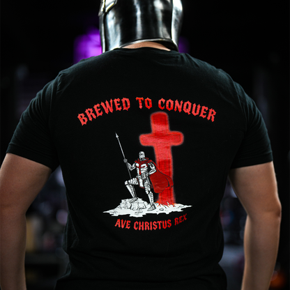 BREWED TO CONQUER TEE