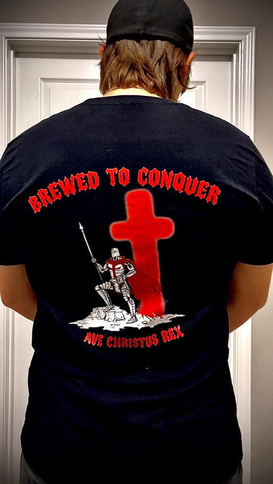 BREWED TO CONQUER TEE
